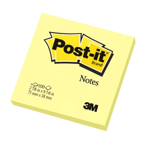 קוביית ממו דביק צהוב 76/76 פוסט איט 654 מקורי