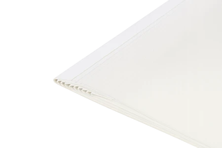 כריכה בחום 4 מ”מ לבן  ל 40 דף 1/120