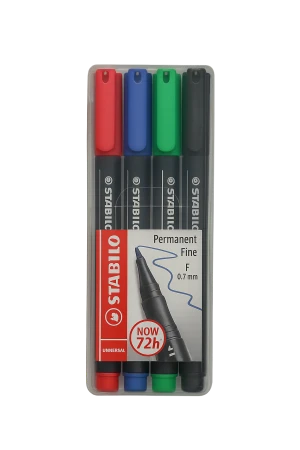 טוש לשקפים סטבילו 1/4 F