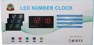 שעון קיר דיגיטלי 19/48 2 שורות