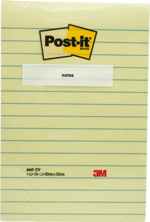 ממו דביק 100/150 שורות לאורך פוסט איט צהוב