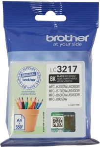 ראש דיו ברדר מקורי שחור LC3217BK/5930/5330