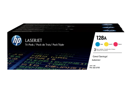 מארז 3 טונרים מקוריים HP/128A/CF371AM/C/M/Y