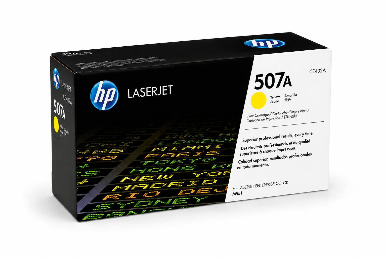 טונר מקורי צהוב HP M551 CE402A