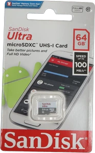 כרטיס זיכרון MICRO UA C10 80SN 64G UHS1