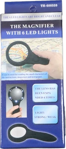 זכוכית מגדלת מוארת