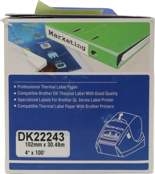גליל מדבקות רציף לברדר 102 מ"מ ADK22243