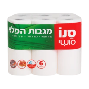 נייר ניגוב ביתי סנו סולו 0 6 יחידות )