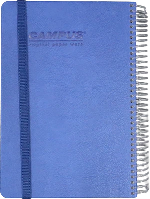 מחברת ספירל כריכה קשה משובץ + גומיה CAMPUS B5