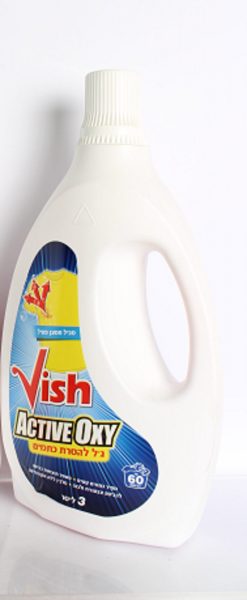 גלון ג’ל מסיר כתמים אוקסי 3 ליטר VISH