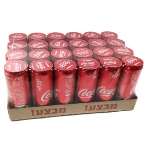 ארגז פחיות שתיה קלה קולה/זירו/ספרייט