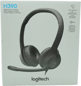 אוזניות+מיקרופון לוג’יטק H390
