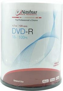 מארז 100 דיסקים לצריבה DVD 4.7G