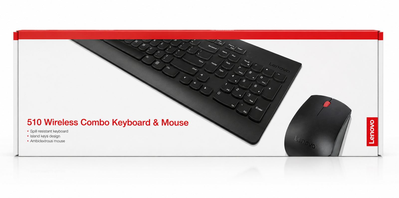 סט מקלדת + עכבר אלחוטיים LENOVO 510