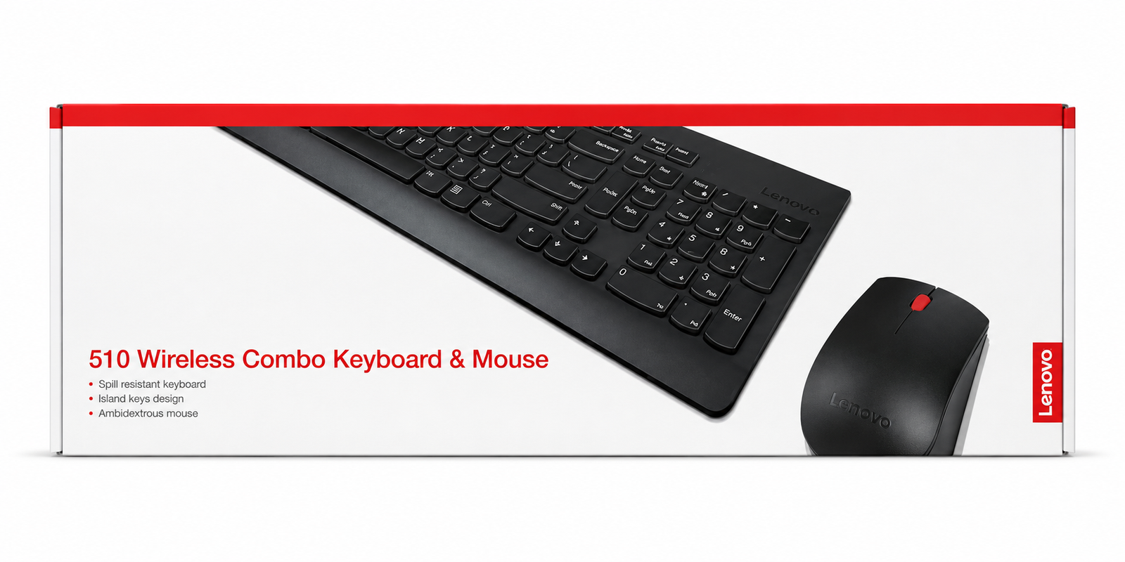 סט מקלדת + עכבר אלחוטיים + רוסית LENOVO 510