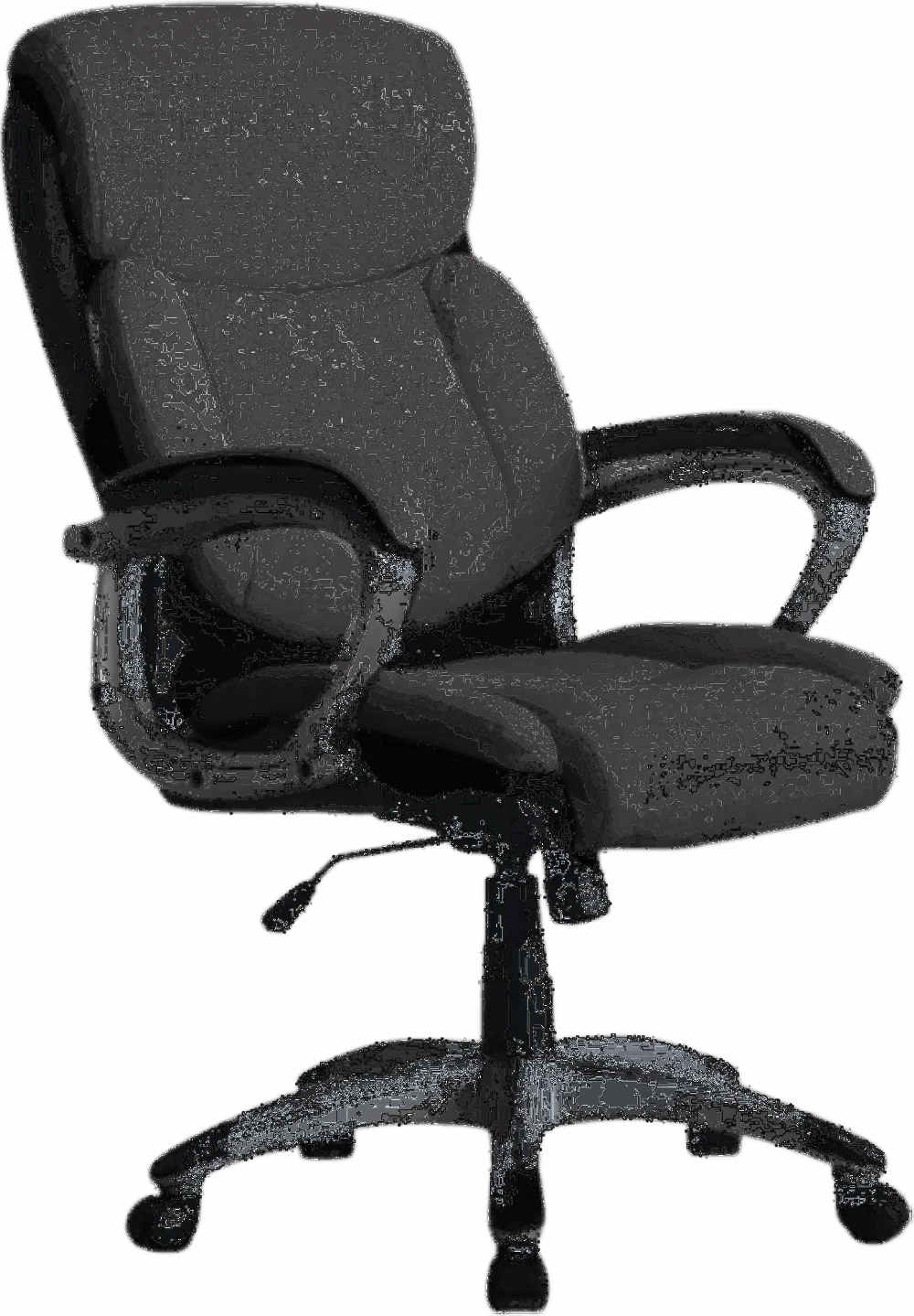 כסא מנהלים סילבר דמוי עור שחור +בד