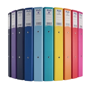 קלסר טבעות רינג אקוליין מגגון צבעים אוקטב A5