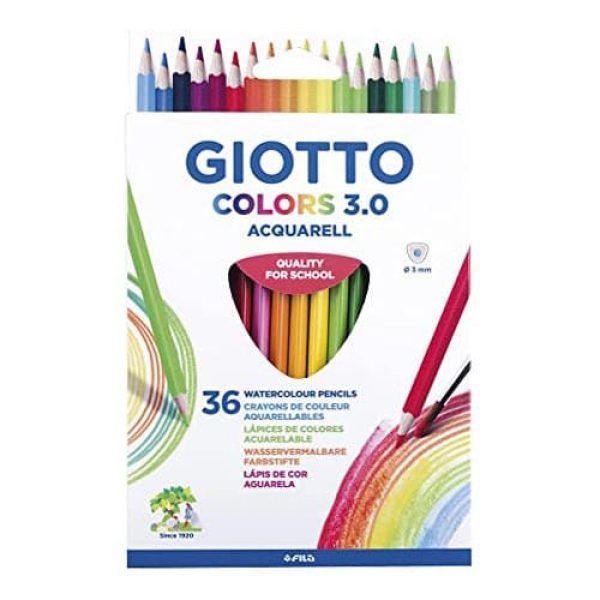 עפרונות צבעוניים אקוורל 1/18 GIOOTO