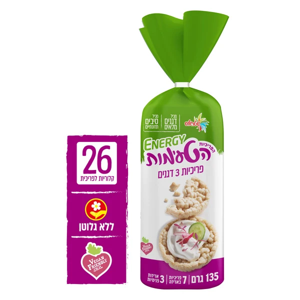 פריכיות טעימות 3 דגנים