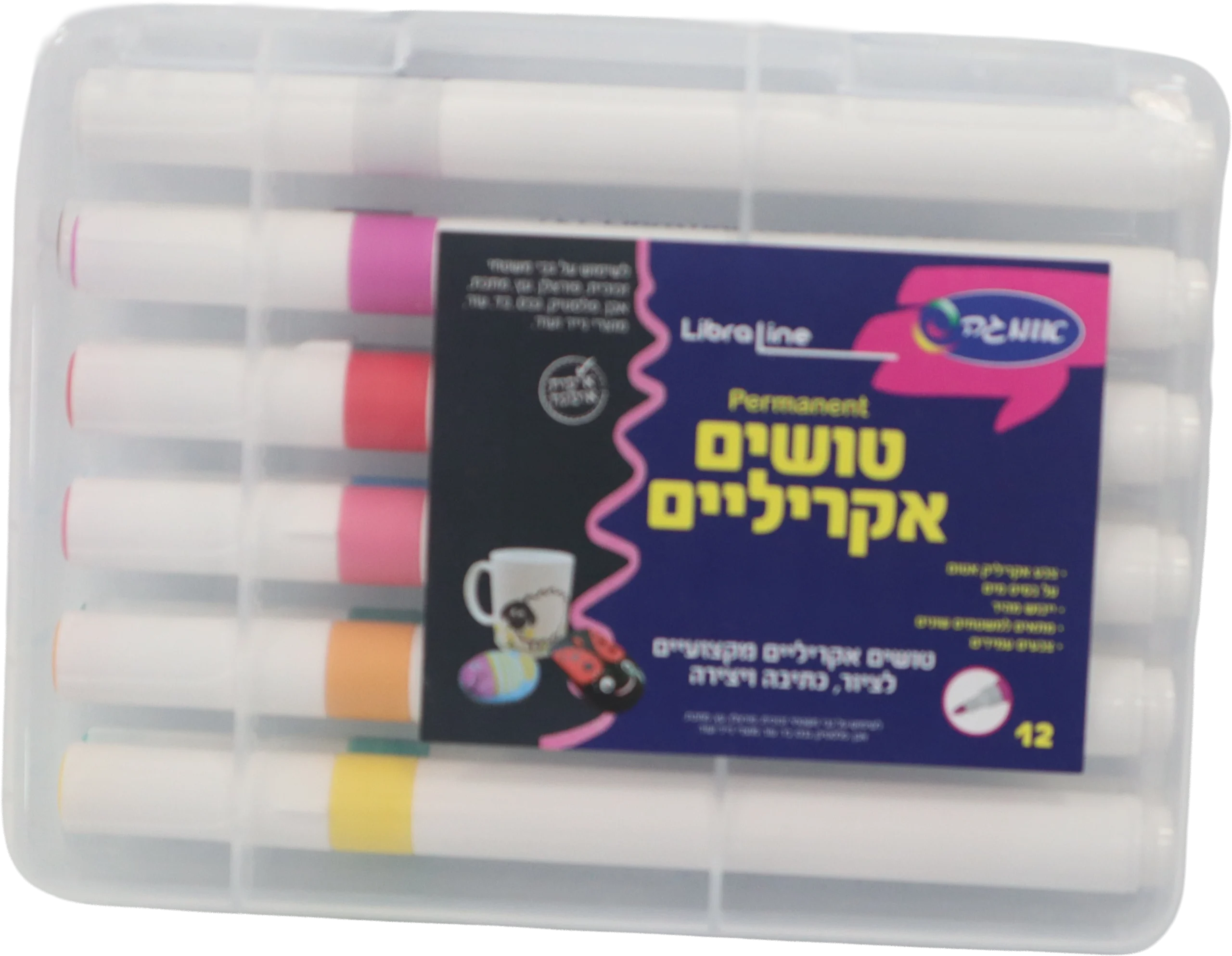 טושים אקרילים ( 12 יחידות ) אומגה FINE LINER