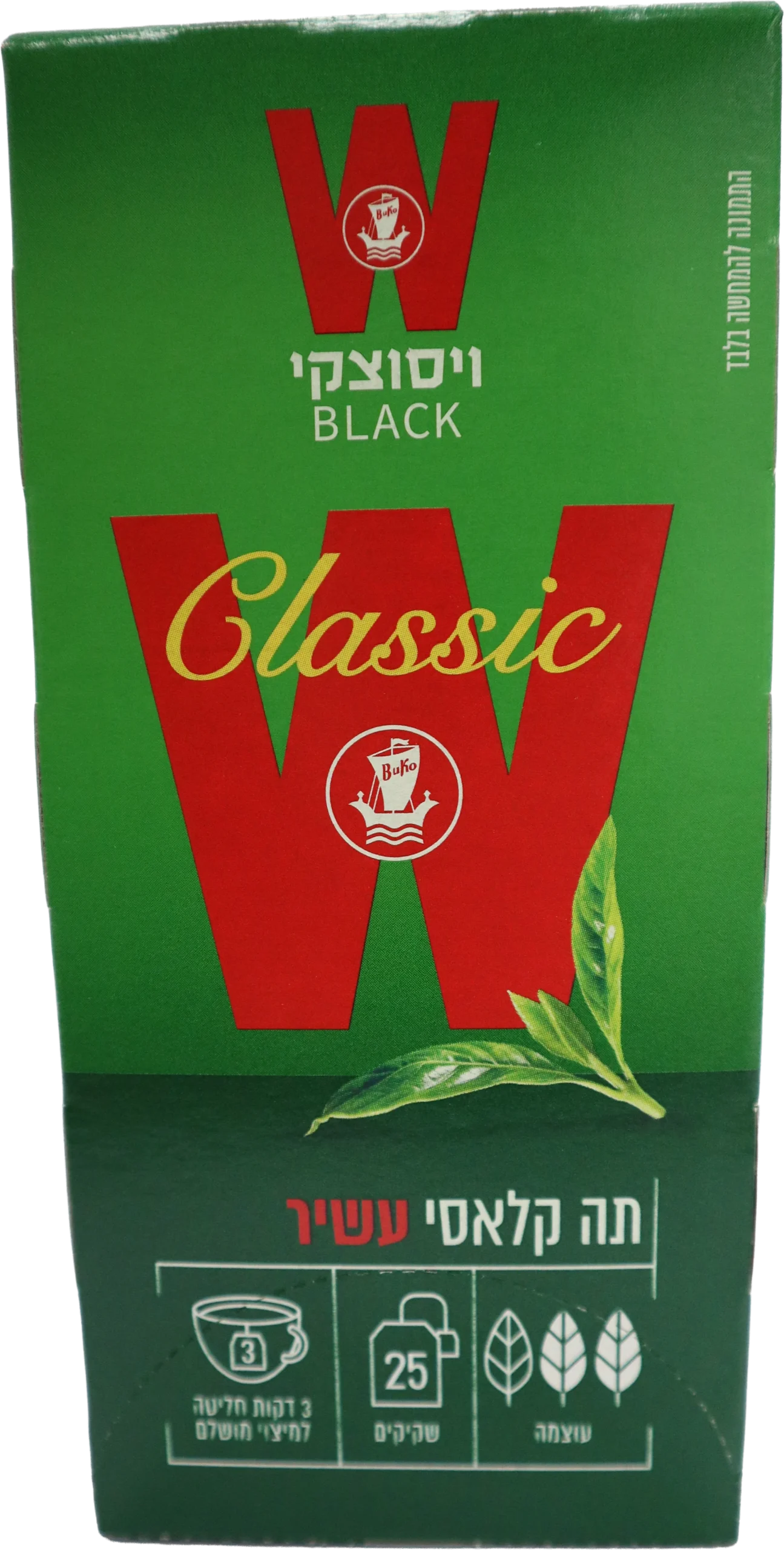 תה קלאסי ויסוצקי (25 יחידות) במעטפה אטומה