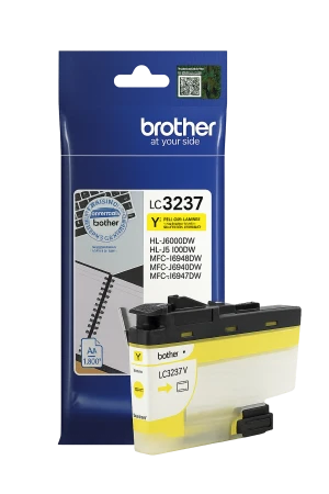 ראש דיו מקורי ברדר צהוב J6000/LC3237Y