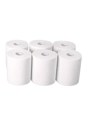 נייר ניגוב קונטרול חד שכבתי  100 מטר ( 6 גלילים )1299 ורד