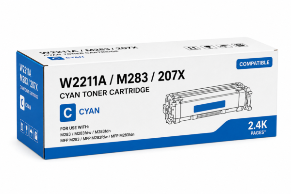 טונר תואם כחול  HP W2211A/M283/207X/2.4K
