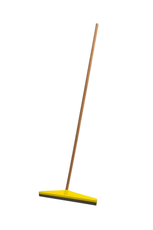 מגב 40 ס"מ + מקל עץ