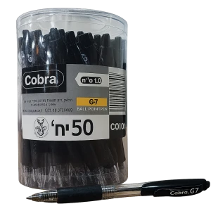 מארז עט לחצן איכותי 1/50 0.7 קוברה במגוון צבעים לבחירה