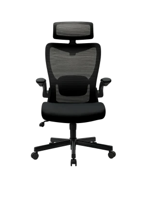 כיסא מנהלים גב רשת + משענת ראש אלקטרה