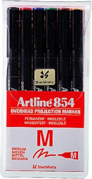 סט 6 טושים לשקפים ארטליין 854 M