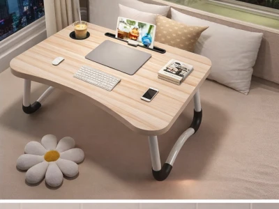 שולחן לפטופ והגשה עץ