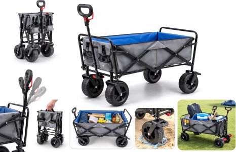 עגלת פיקניק כחול