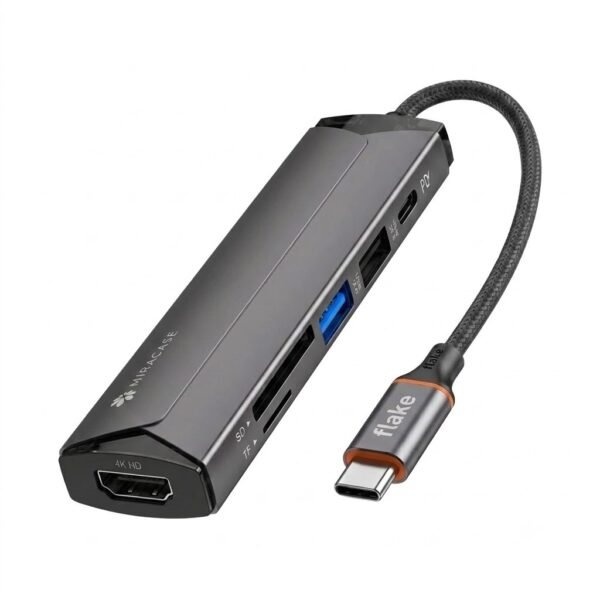 תחנת עגינה USB-C עם 6 יציאות