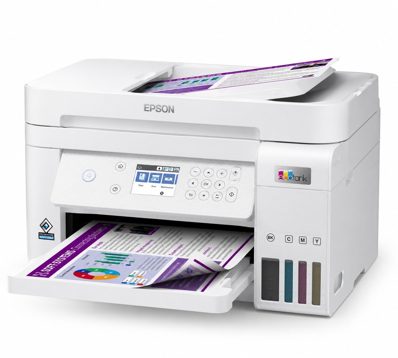 מדפסת הזרקת דיו צבעונית משולבת Epson EcoTank Business L6276