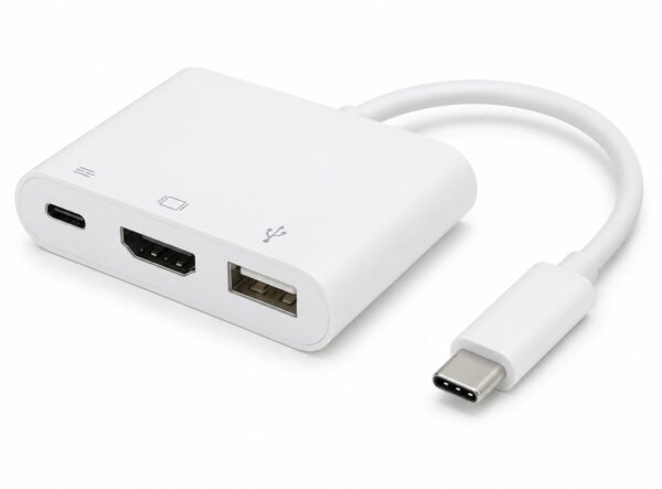 מתאם USB-C ל-HDMI + USB 3.0 + USB-C טעינה