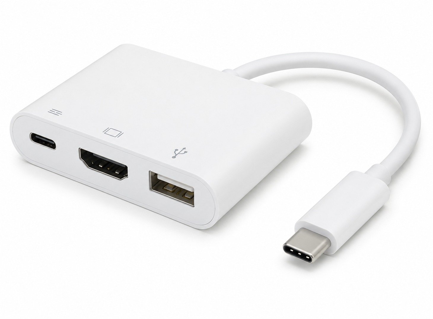 מתאם USB-C ל-HDMI + USB 3.0 + USB-C טעינה