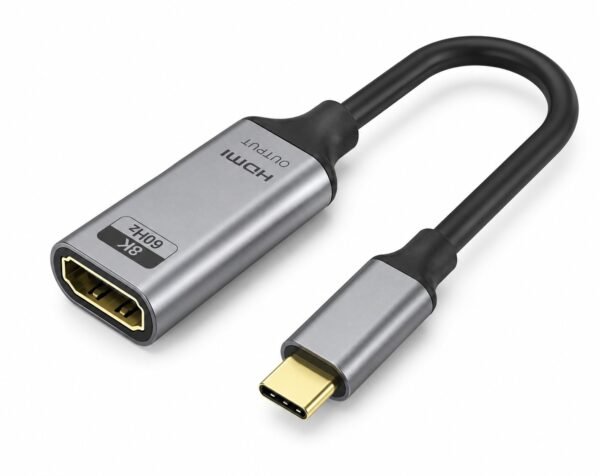 מתאם USB-C ל-HDMI נקבה תומך 4K@144Hz / 8K@60Hz