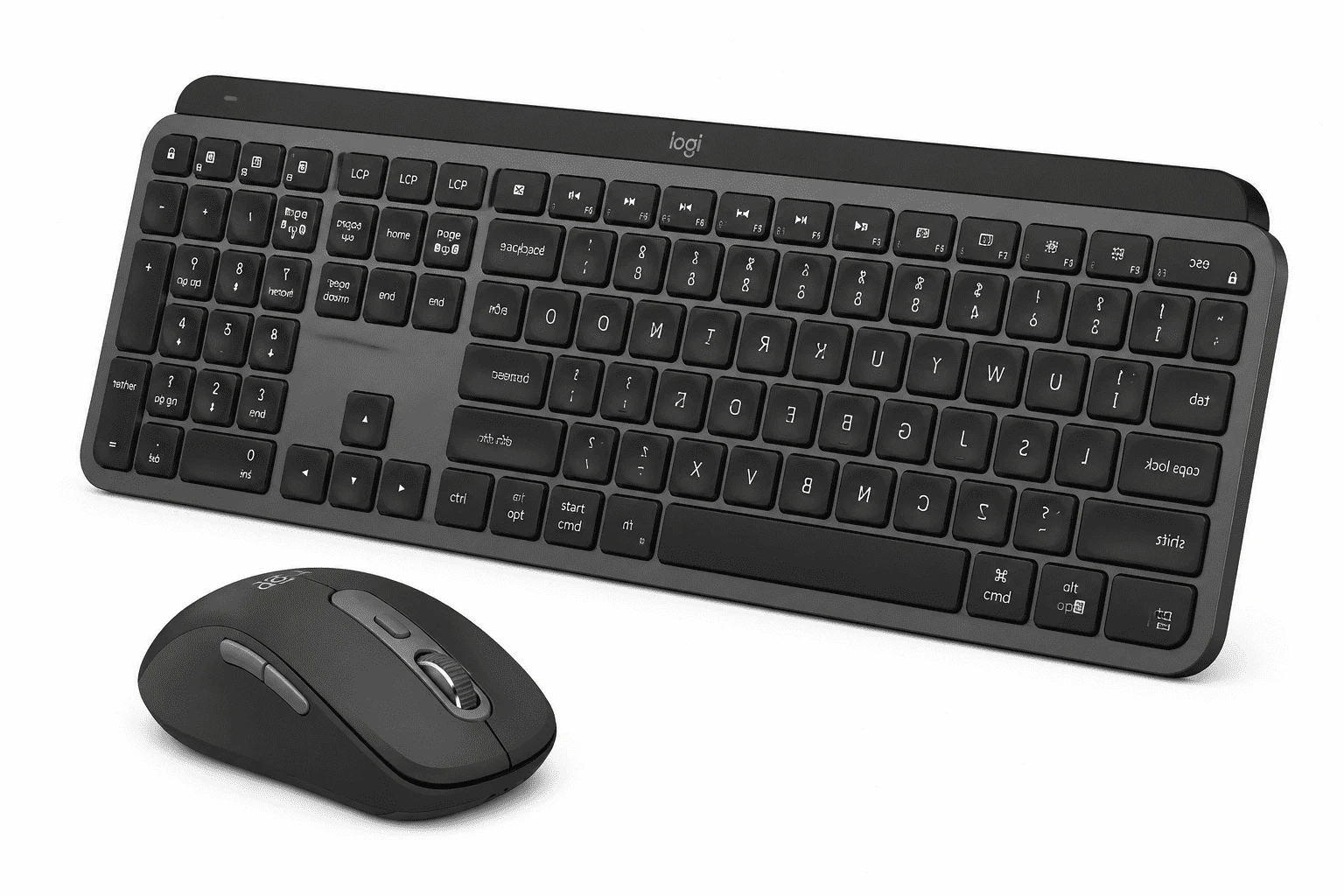 סט מקלדת ועכבר אלחוטי Logitech Slim MK950 גרפיט
