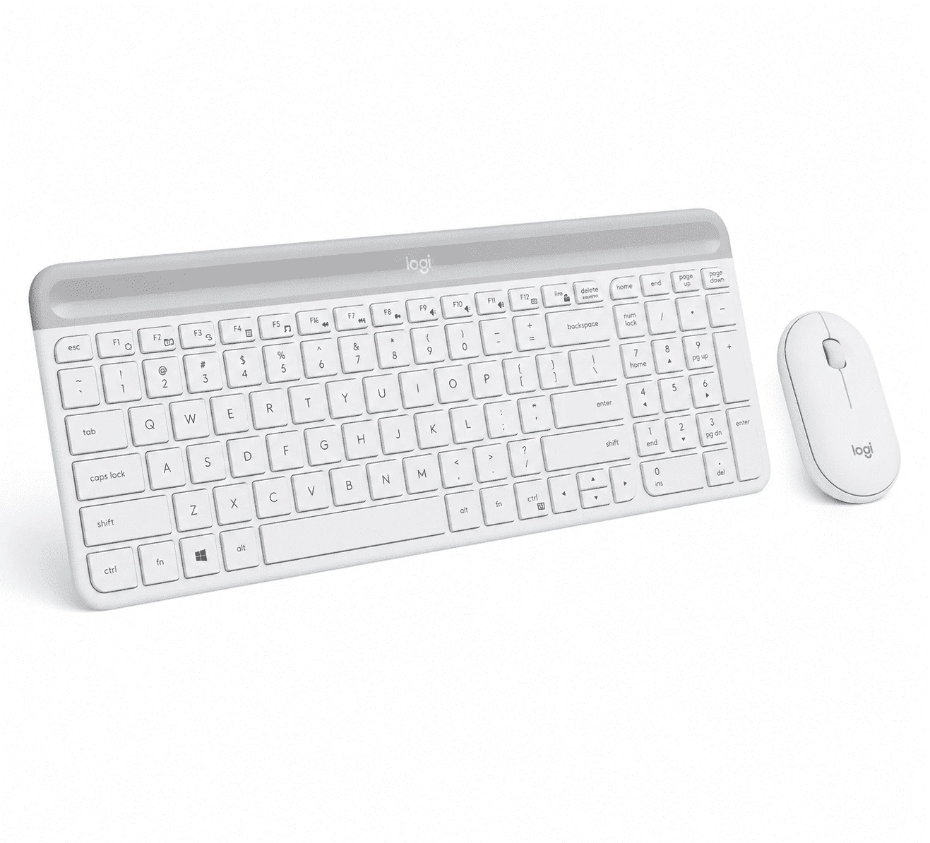 סט מקלדת ועכבר אלחוטי Logitech MK470 לבן
