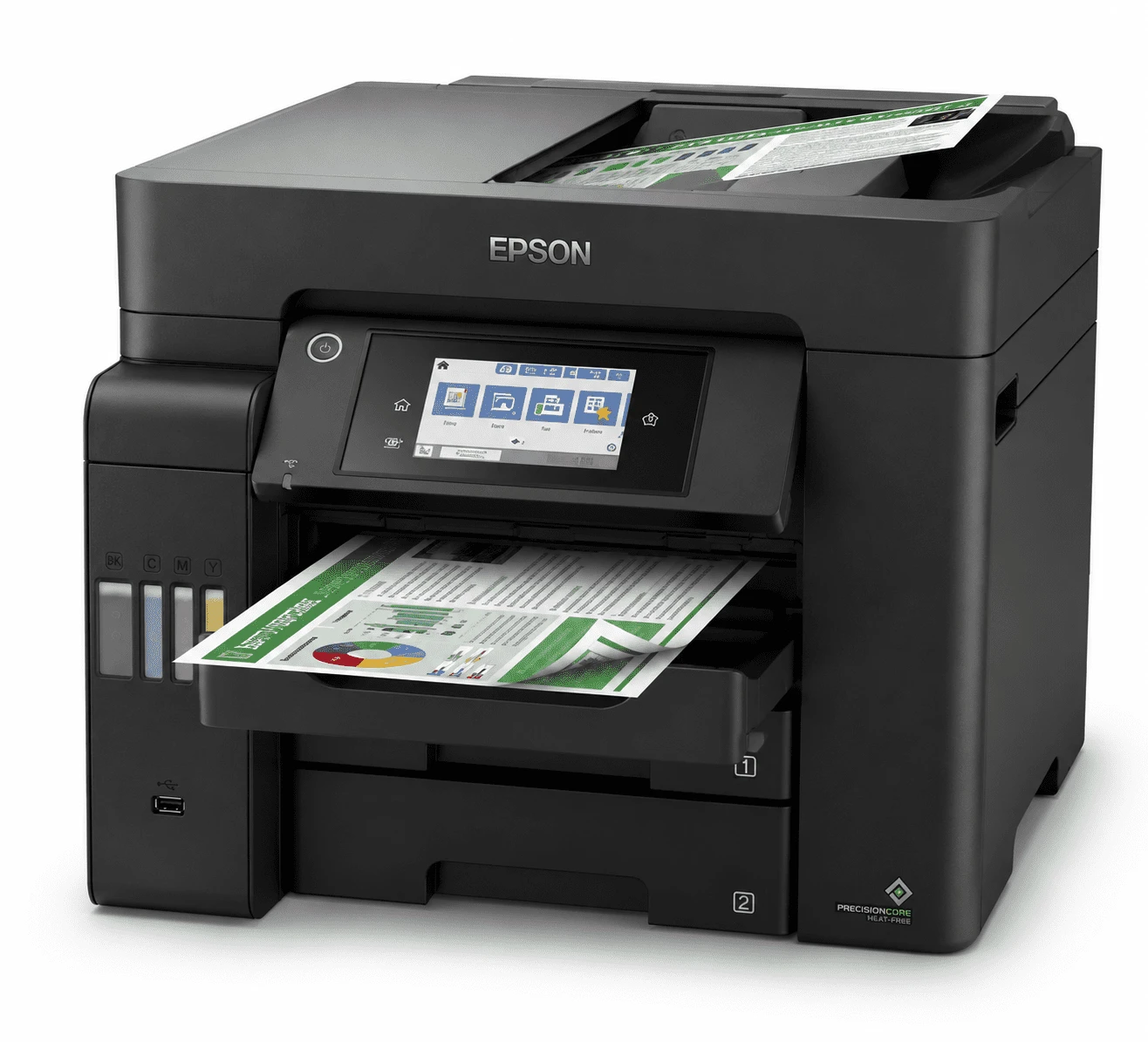מדפסת הזרקת דיו צבעונית משולבת Epson EcoTank L6550